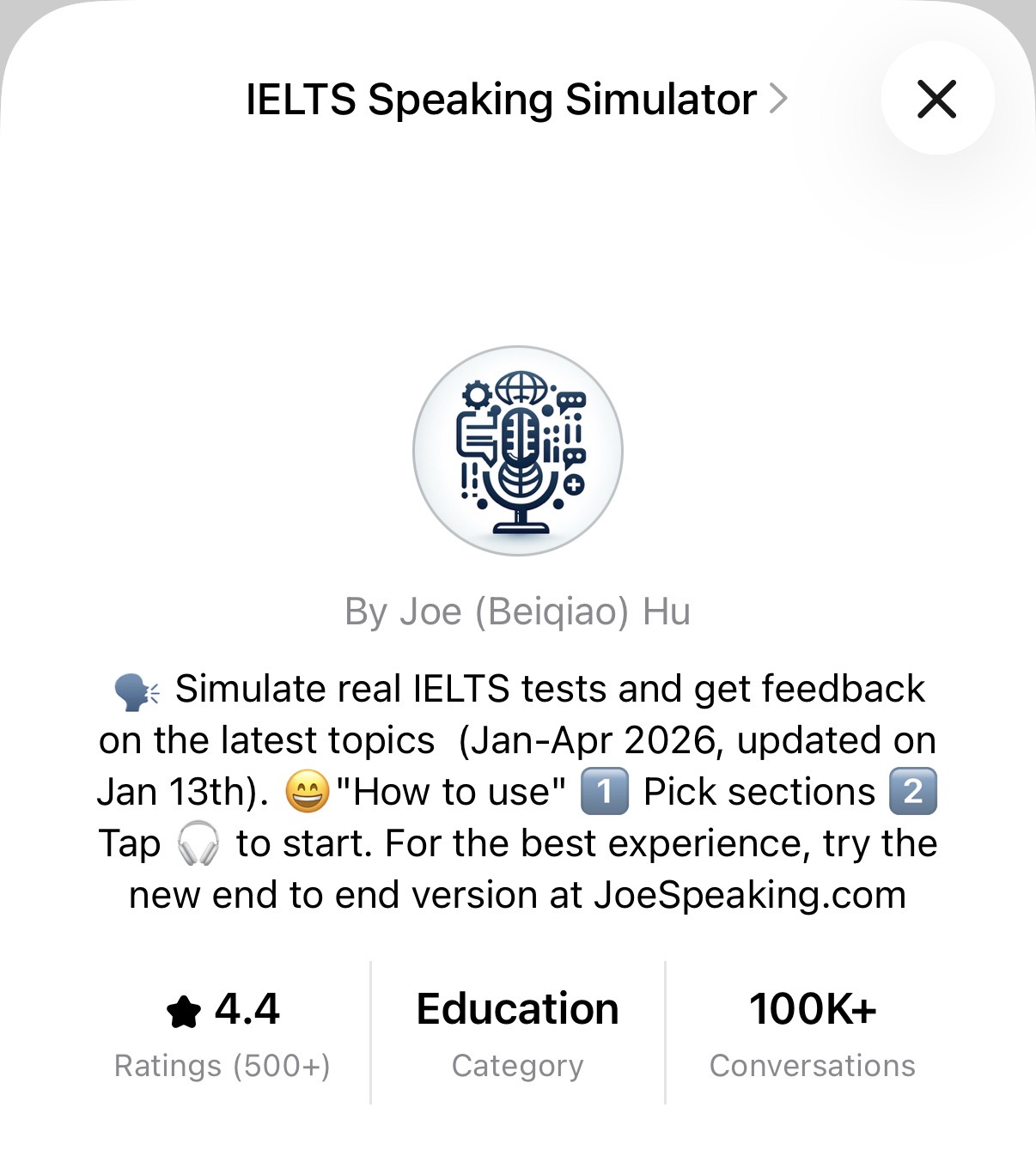 IELTS Speaking Simulator GPT